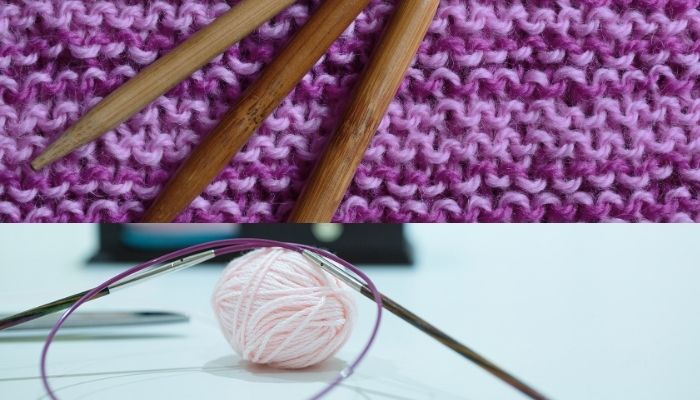  HiyaHiya Interchangeable 4 inch (10cm) Sharp Steel Knitting  Needle Set Small Tip Sizes (US 2-8) HISSTINKIT4SM