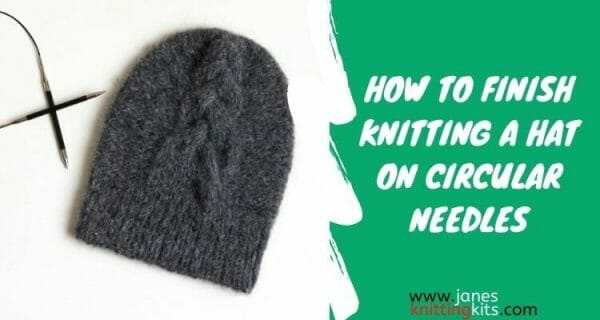 How to finish knitting a hat on circular needles