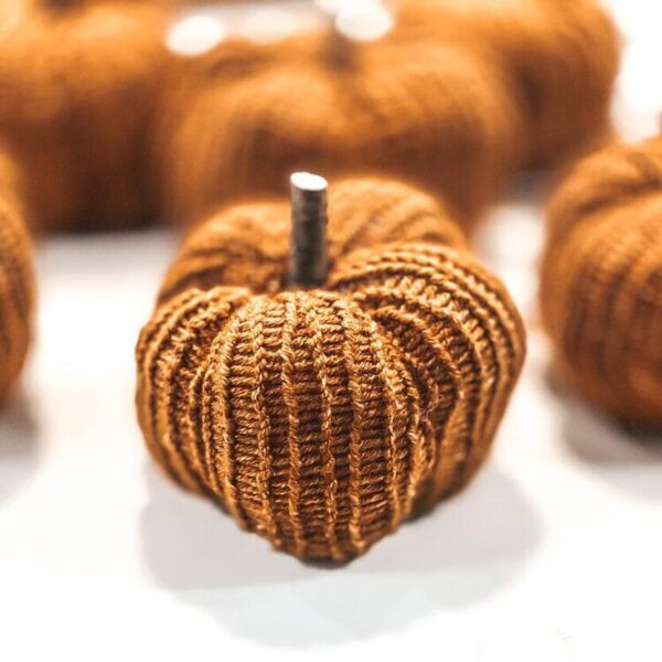 Knitted Pumpkins Machine Knitting pattern by Heather Moore Makes | LoveCrafts