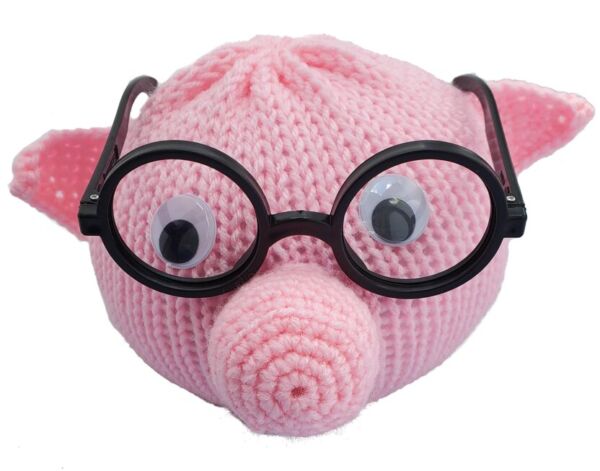Pig Eyeglass Holder Crochet pattern by Lisa Ferrel | LoveCrafts
