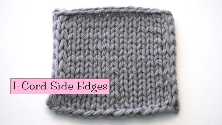 What Is An I-Cord Edge In Knitting? - 0cfe6c75b0cc4378b9b7710840892543