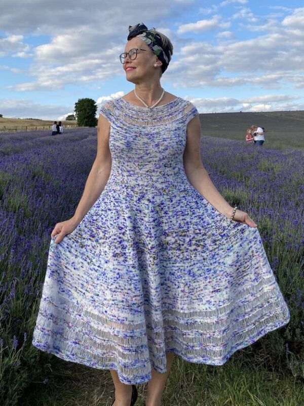 The Lavender Field Dress Knitting pattern by Loose Loop Patterns | LoveCrafts