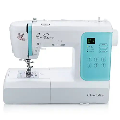 EverSewn Charlotte: 80-Stitch Computerized, Professional Quilting & Free Motion Features-Beginner to Expert Sewing Machine