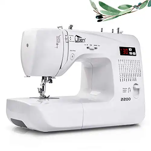 Uten Computerised Digital Sewing Machine Embroidery Quilting Function Machine 60 Stitches for Beginners Model 2200